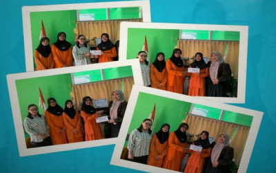 SMP Negeri 009 Jambi turut memberikan donasi kepada siswa yang terdampak musibah kebakaran
